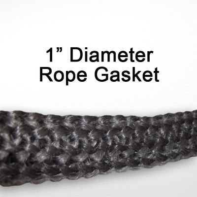 1 Inch Diameter Black Graphite Rope Gasket Sold By The Foot