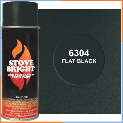 Stove Bright High Temperature Flat Black Stove Paint