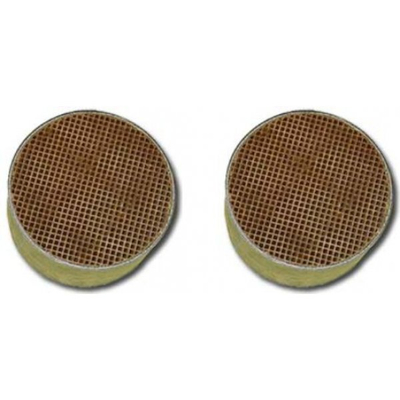 5.7  x 1.5 Inch Round Uncanned Catalytic Combuster CC-008 Set of Two