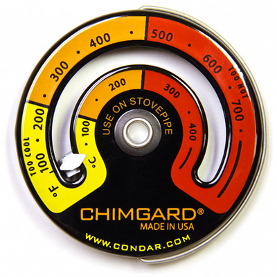 Condar Chimgard Thermometer for Single Wall Stove Pipe