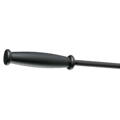 Clear coated matte black finished barrel style handles for the 2300 Series mini fireplace tool set