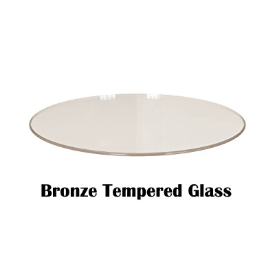 Bronze Tempered Glass Circle Pattern