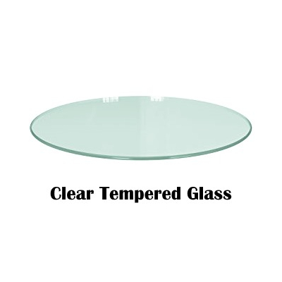 Clear Tempered Glass Circle Pattern