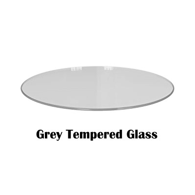 Grey Tempered Glass Circle Pattern