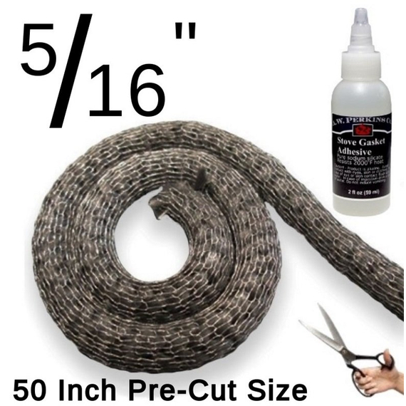 5/16 Inch x 50 Inch Precut Vermont Castings Griddle Gasket With Gasket Adhesive 2 Fluid Ounces