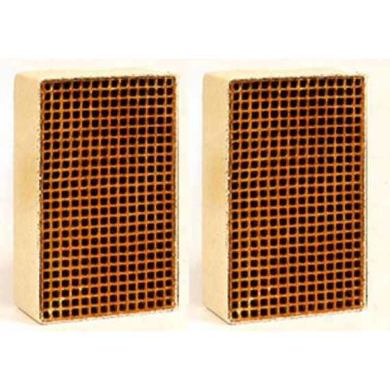 CC-161 Set of 2 Rectangular Uncanned Catalytic Combustor, 1.9" x 6.8" x 2.5"