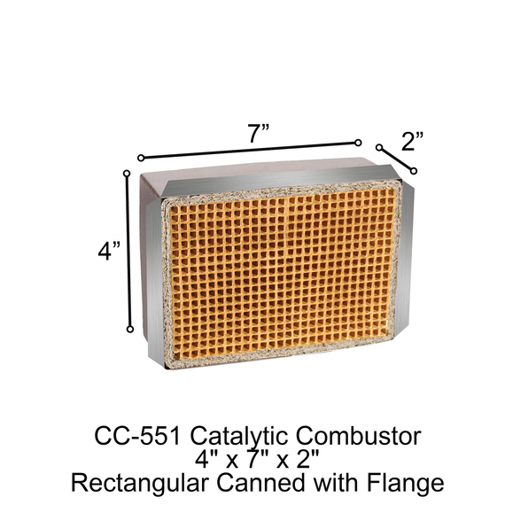 CC-551  Rectangular Canned Catalytic Combustor.