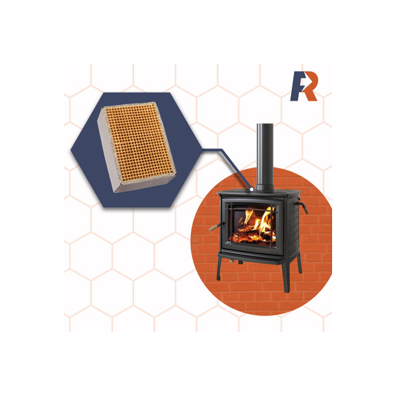 CC-604 Rectangular Canned Catalytic Combustor for Wood Stoves CC-604