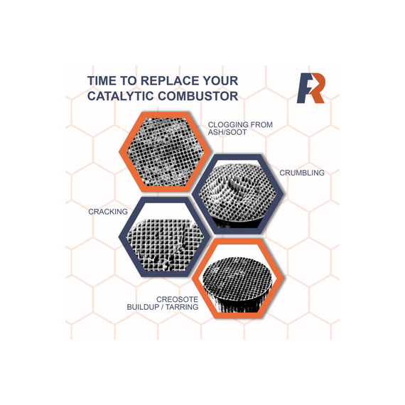 Instructional Guide CC-163 (Set of 3): When to Replace the Rectangular Canned Catalytic Combustor