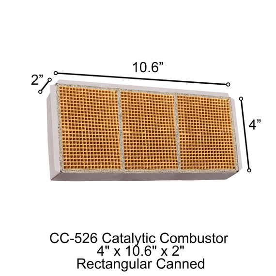 4"x 10.6" x 2" Blaze King Rectangular Canned Catalytic Combustor (CC-526)