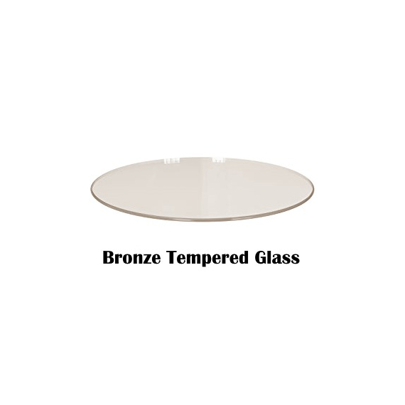 Bronze Tempered Glass Circle Pattern
