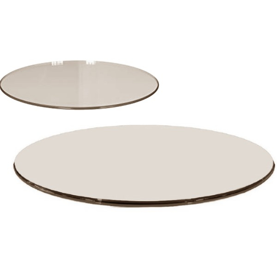 Pyroceram glass has a slight amber tint