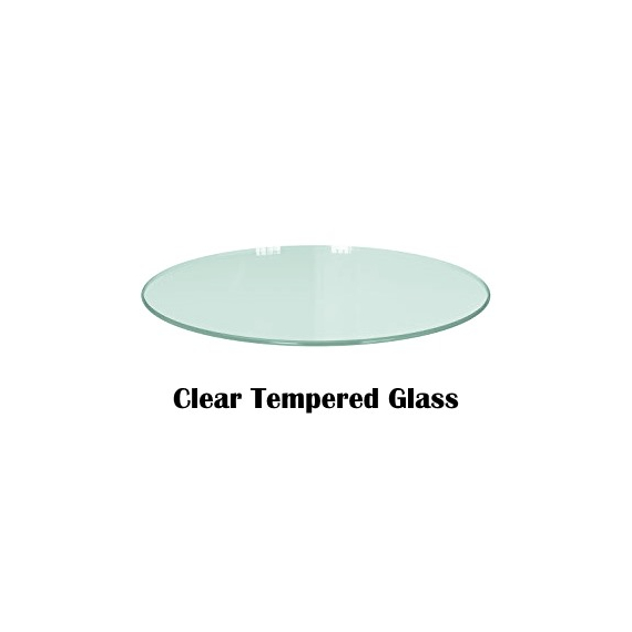 Clear Tempered Glass Circle Pattern