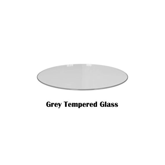Grey Tempered Glass Circle Pattern