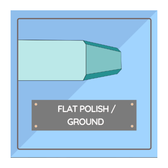 Flat Polished Edge Tempered Glass