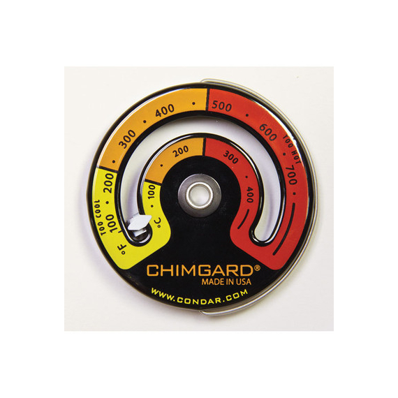 Magnetic surface thermometer ideal for stove pipes