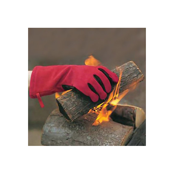 Red FlameX Fireplace And BBQ Gloves