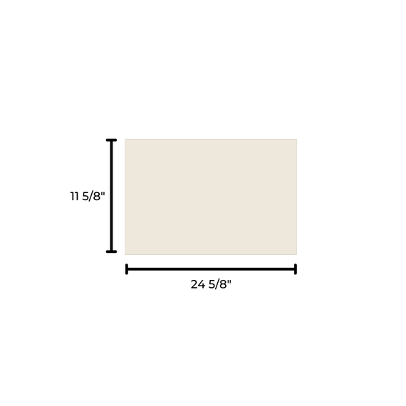 24 5/8" x 11 5/8" Ceramic Glass