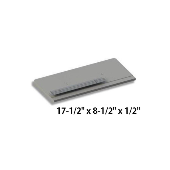 This Hearthstones Heritage I 8021 Wood Stove Baffle Board 17.5" x 8.5" x 0.5" is for a wood stove replacement part.