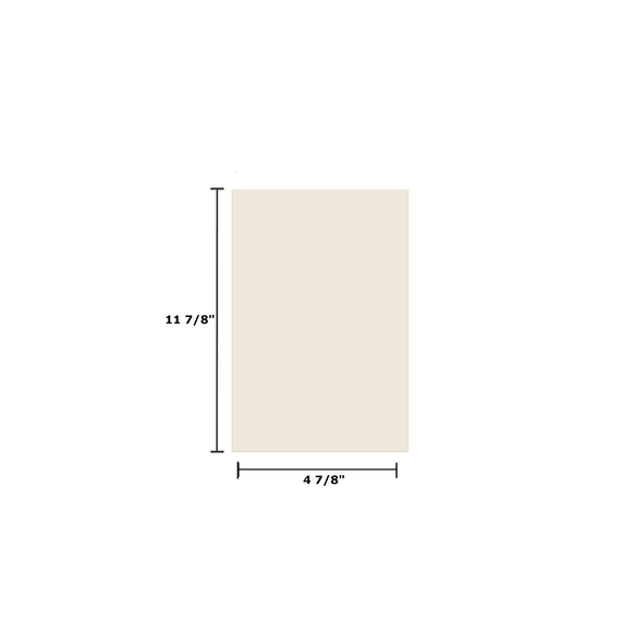 4 7/8" x 11 7/8" Ceramic Glass