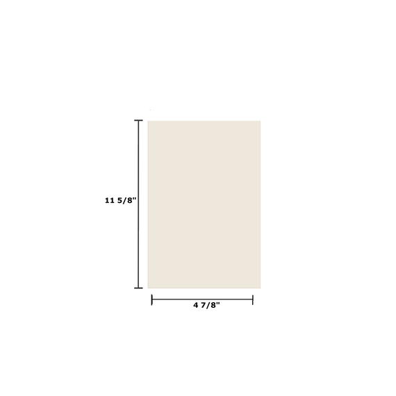 4 7/8" x 11 5/8" Ceramic Glass