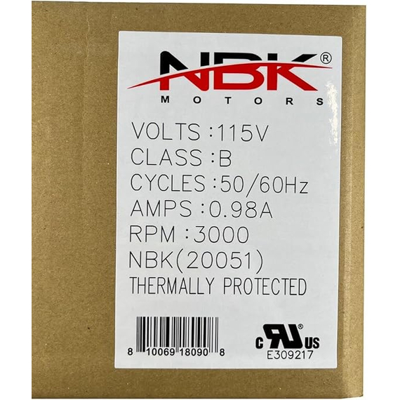 Enviro/50-901 Exhaust Blower Motor 20051 Specifications