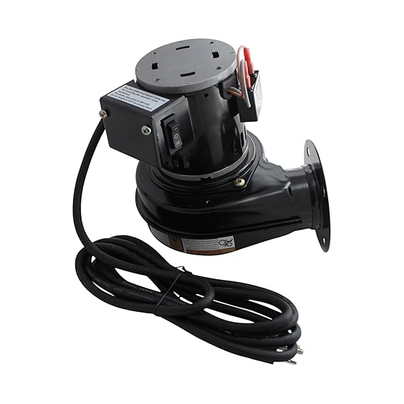 Englander/AC-16 Stove Blower Motor 20070 - 2 speed Front View Detail