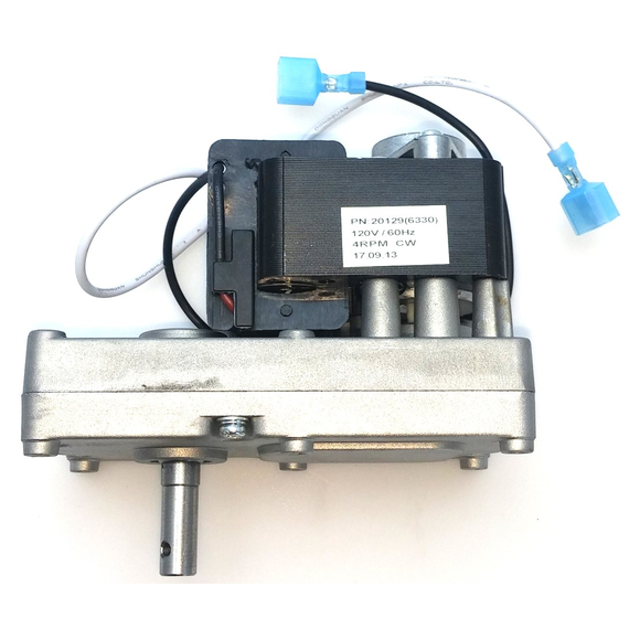 This auger motor is equivalent to Harman/3-20-60906 Pellet Stove Auger Motor 20129N.