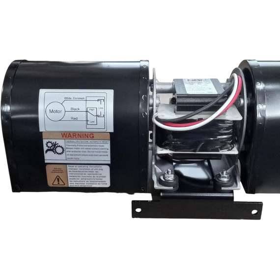 Quadrafire/812-3370 Double Fan 2 Speed Blower Motor 20450 Back Side View Details