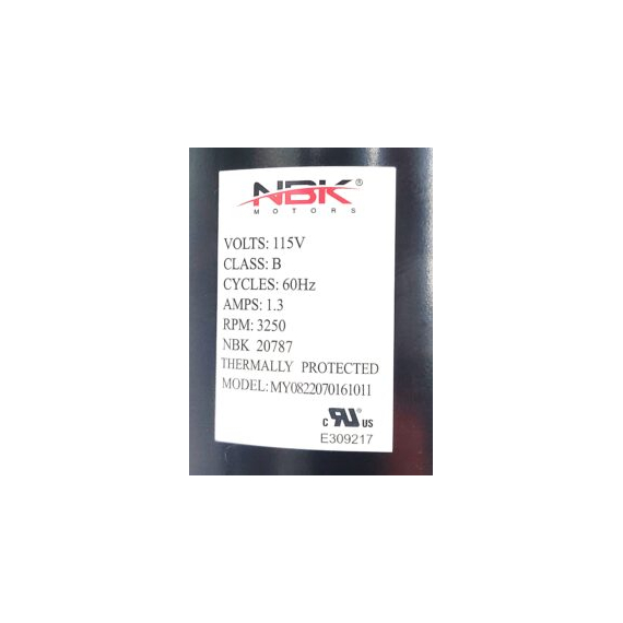 Profab/814320 Pellet Stove Blower Motor 20787 Specifications