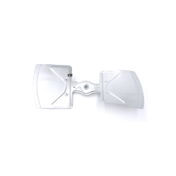 This axial fan blade is equivalent to Revcor 607208 Axial Fan Blade - 20 IN, 2 Blade, 26 Degree, 1/2 IN Bore - 20483 in counterclockwise rotation (CCW).