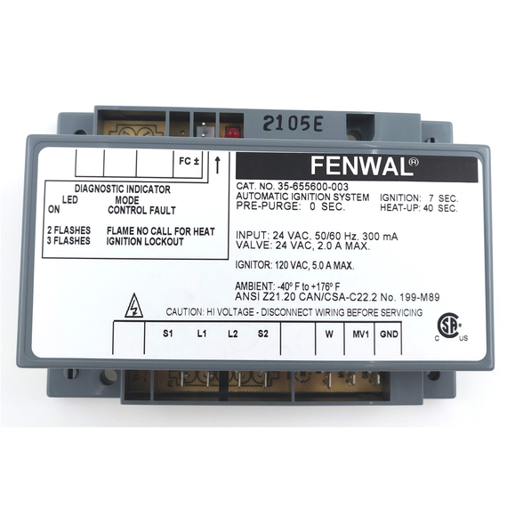 This ignition module is equivalent to Fenwal/35-655600-003 Ignition Module 20465.