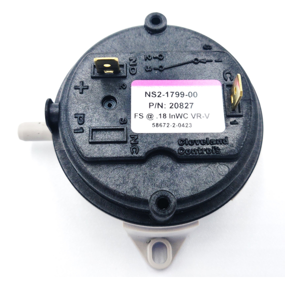 This pressure switch is equivalent to Carrier/HK06WC061 Stove Pressure Switch 20827.