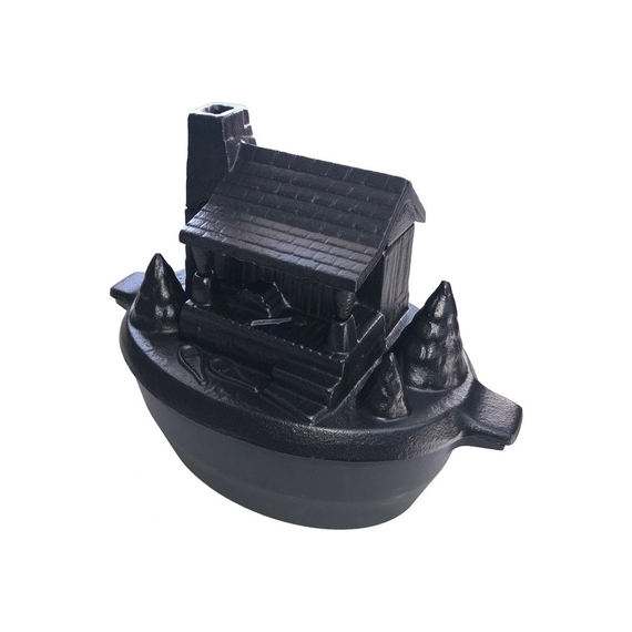 Log Cabin Black Matte 3QT Large Steamer - 9.5 × 12.5 × 7 Inch.