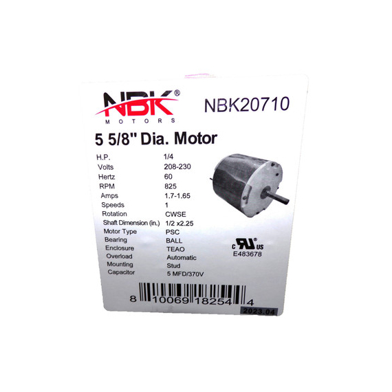 Counterclockwise Condenser Motor York S1-024-36240-000 825 RPM - 20710.
