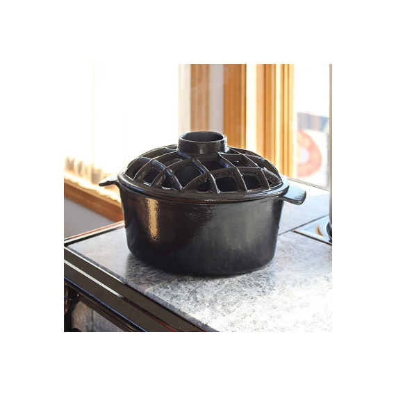 Black Minuteman Lattice Top Steamer - 7.25 x 11 x 6.5 Inch.