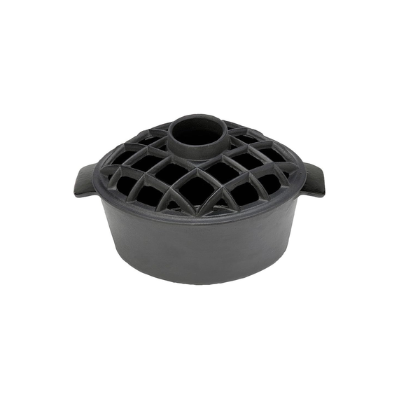 Minuteman Lattice Top Steamer - cast iron with baked enamel T-50BB.
