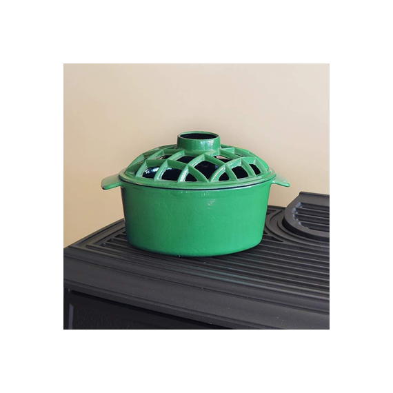 Green Minuteman Lattice Top Steamer - 7.25 x 11 x 6.5 Inch.