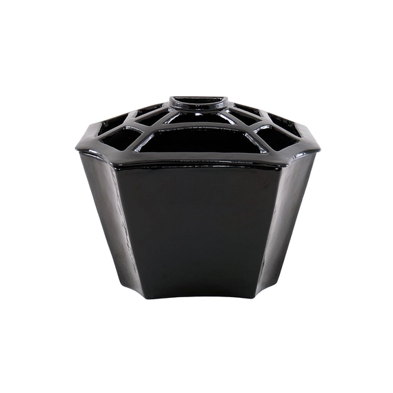 Black Baked Enamel Half Insert Steamer for Wood Stove - T-51.