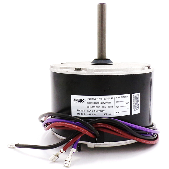 This condenser motor is equivalent to Emerson/KA55HXEEA-711 Condenser Motor 1/6HP - 20044.