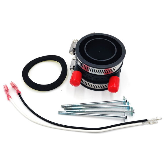 This adapter kit is compatible with the Fasco/A067 PVC Adapter Kit 20303-2.