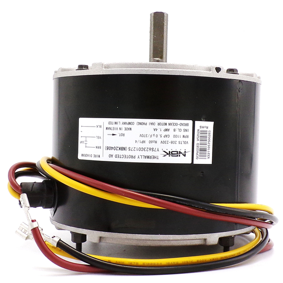 This condenser motor is equivalent to Genteq/HC39GE237A Condenser Fan Motor 20408.