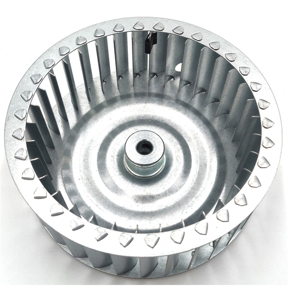This blower wheel is equivalent to Fasco 8710-4358 Blower Wheel 4-3/4" Diameter - 20538.