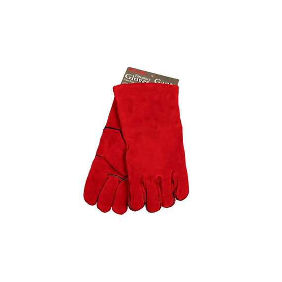 Genuine Leather Rutland 702 Red Fireplace Gloves.
