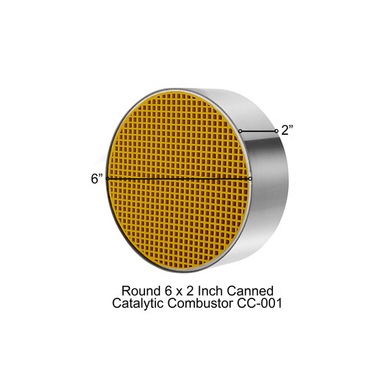 Hearthstone 6" x 2" Catalytic Combustor Round Canned CC-001