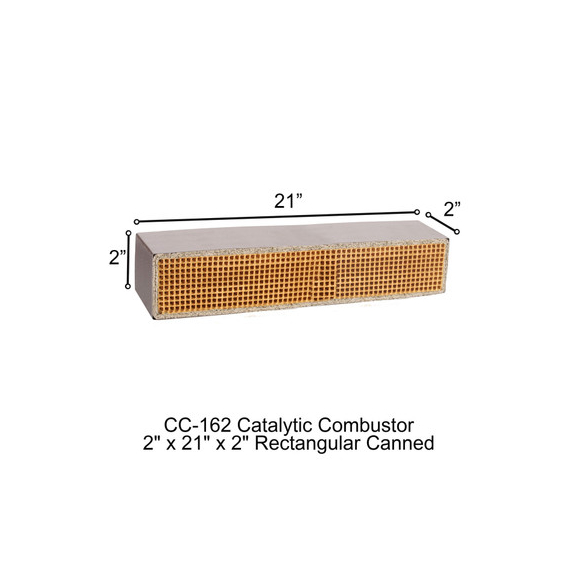 CC-162 Trail Blazer Rectangular Canned 2" x 21" x 2" Catalytic Combustor