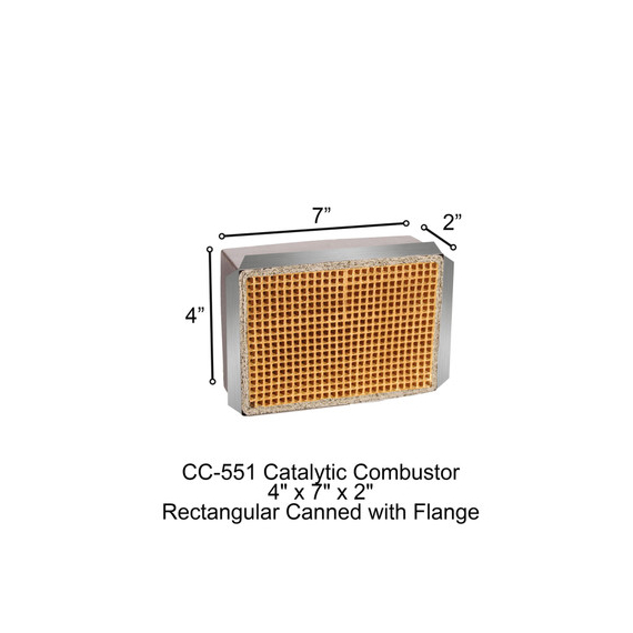 CC-551 Jotul Rectangular Canned Catalytic Combustor.