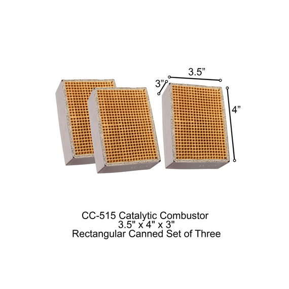 3.5" x 4" x 3" CC-515 RSF Energy Rectangular Canned Catalytic Combustor