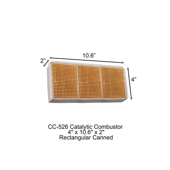 4" x 10.6" x 2" CC-526 Blaze King Rectangular Canned Catalytic Combustor.