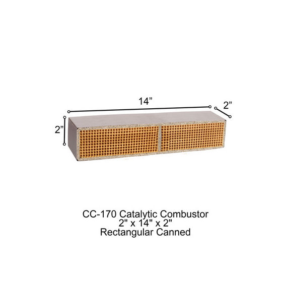CC-170 OK Doke Rectangular Canned Catalytic Combustor